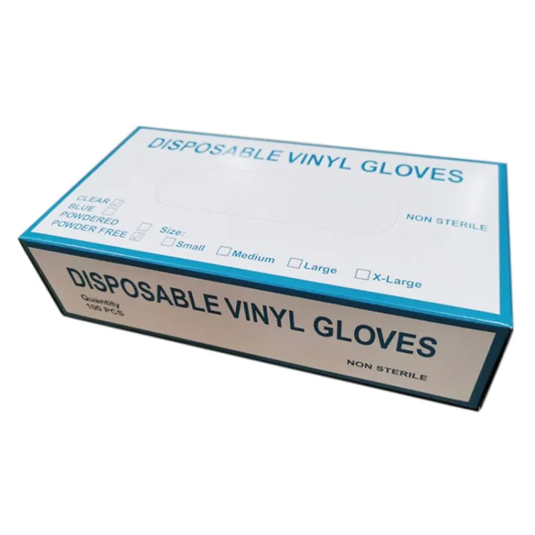 100 PCS Disposable PVC Examination Gloves Household Transparent Touchable Protective Gloves, Size: S