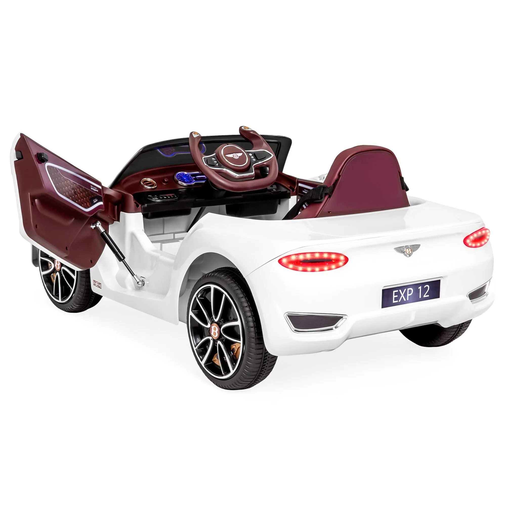 12V Kids Bentley Ride-On Car w/ Remote Control, 2 Speeds, AUX