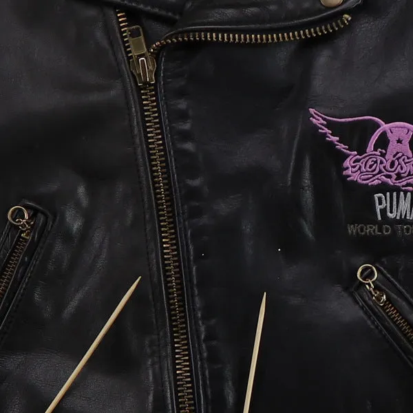 1989 Aerosmith Pump World Tour Crew Leather Jacket