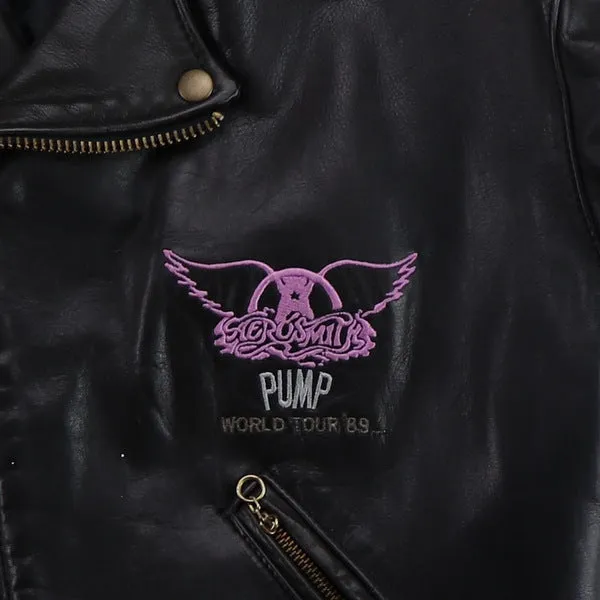 1989 Aerosmith Pump World Tour Crew Leather Jacket