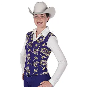 2604-10 Hobby Horse Purple Lariat Vest - Limited Edition