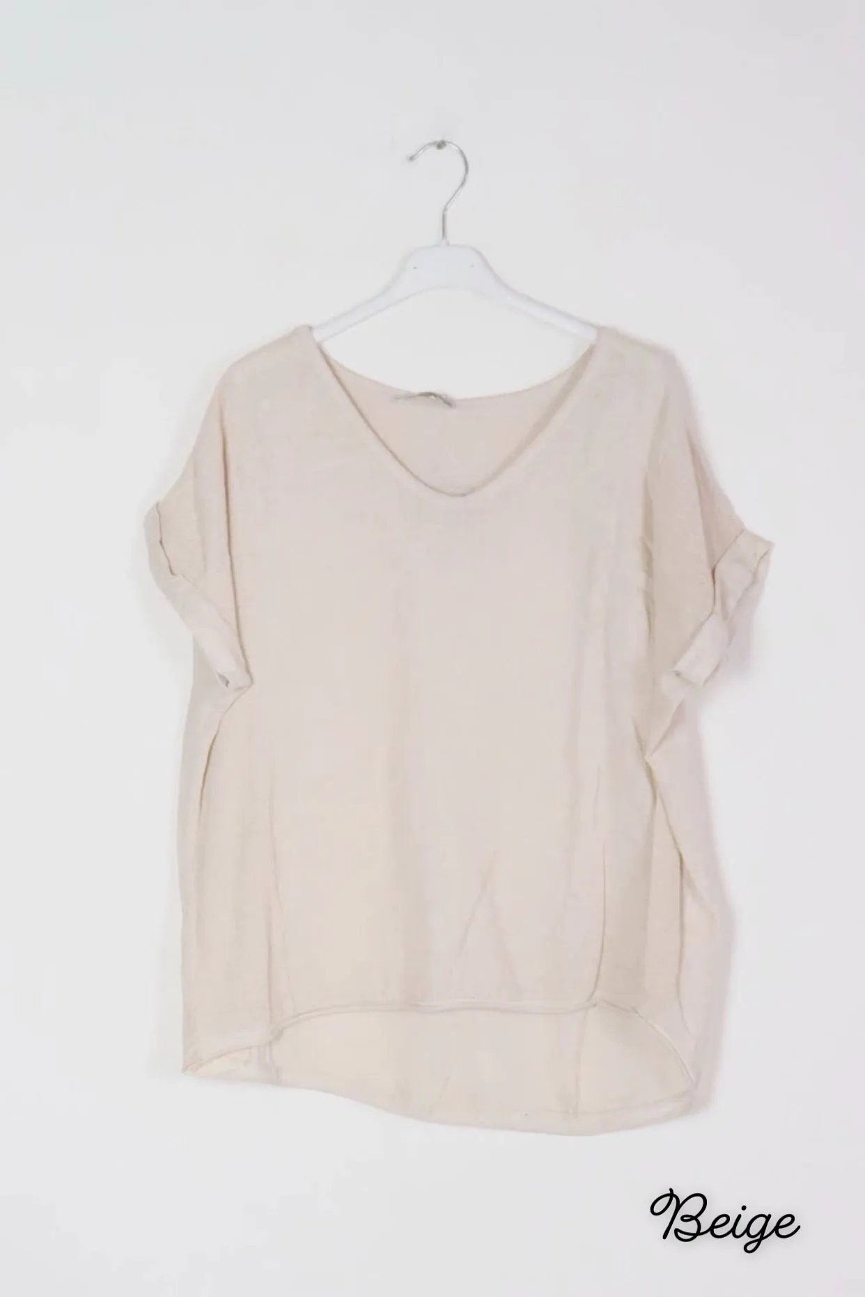 651 Textured Linen Gauze Top