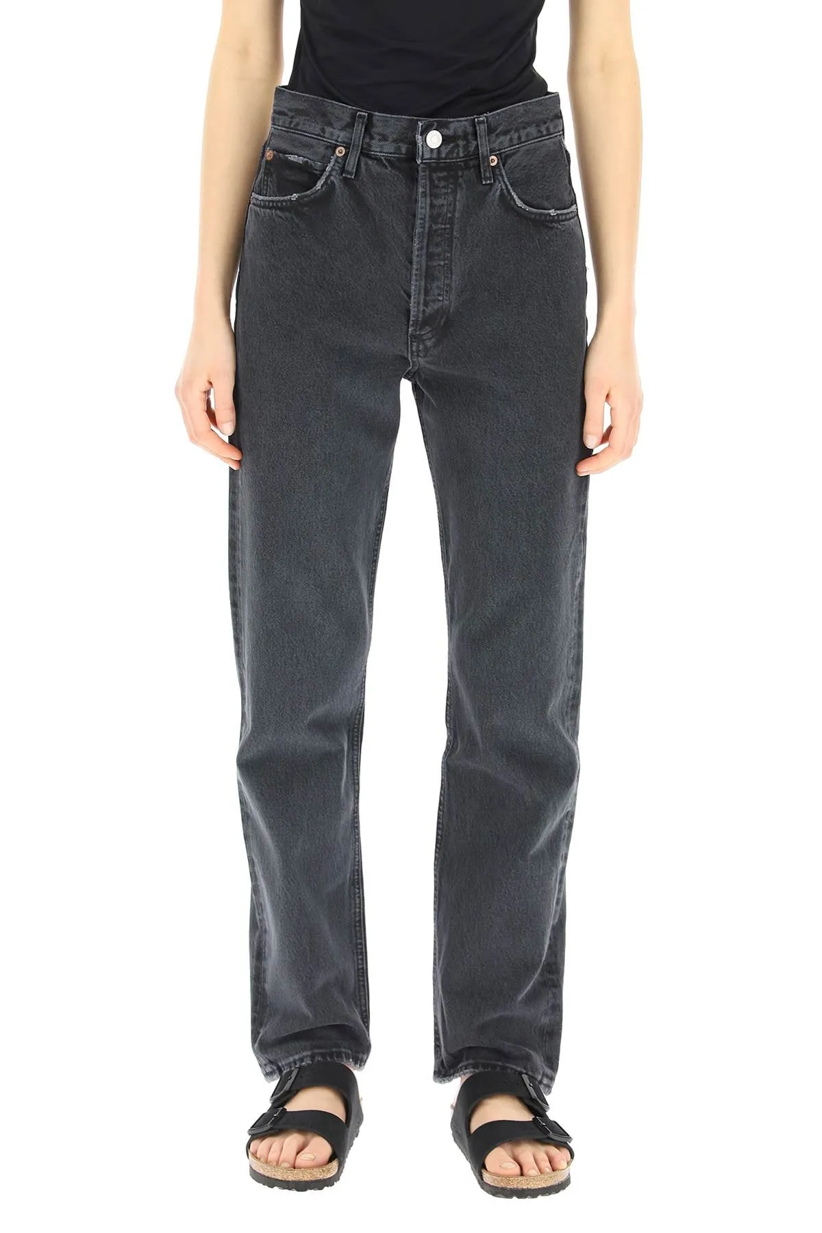 Agolde organic denim high-waisted jeans