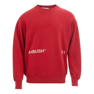 Ambush Elevated Red Cotton Sweater