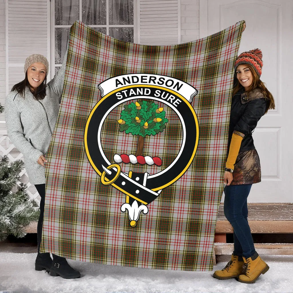 Anderson Dress Tartan Blanket with Family Crest