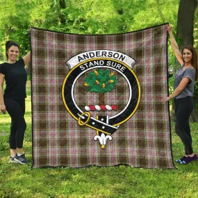 Anderson Dress Tartan Quilt with Family Crest