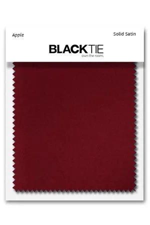 Apple Luxury Satin Fabric Swatch