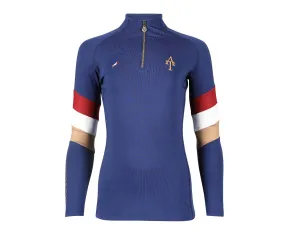 Aubrion Team Young Rider Long Sleeve Base Layer Navy