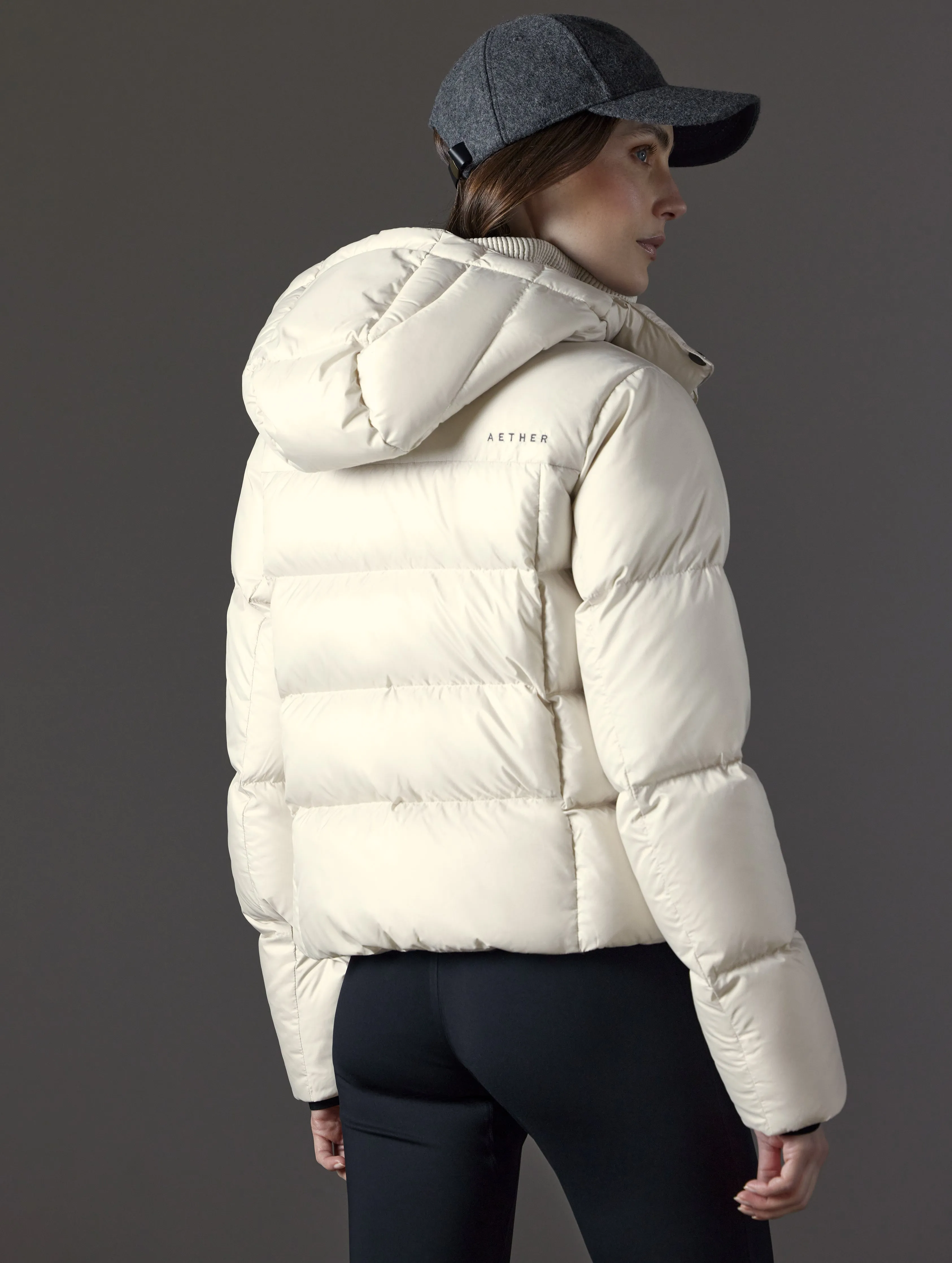 Aura Puffer Jacket - Bone