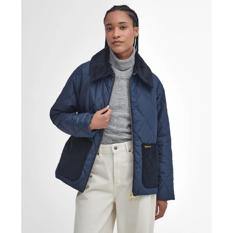 Barbour Dalroy Quilt Ladies Jacket - Navy/Classic