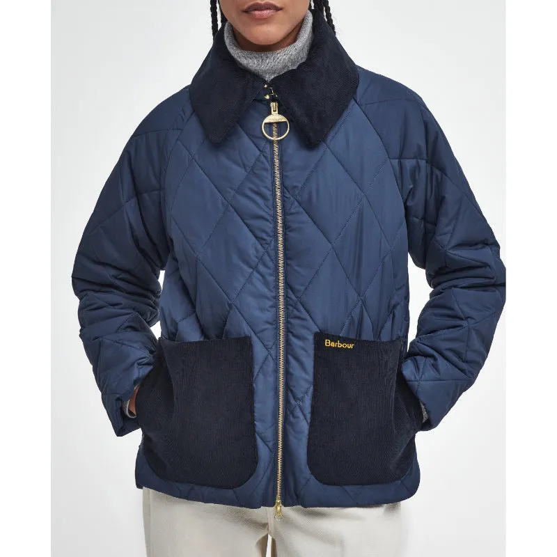 Barbour Dalroy Quilt Ladies Jacket - Navy/Classic