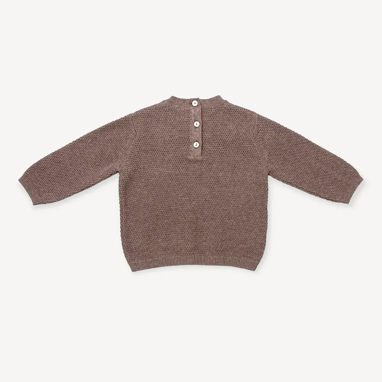 Bear Knit Sweater in Cafe Latte