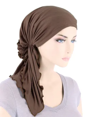 BELLA-BB-779#The Bella Scarf Bamboo Cedar Brown