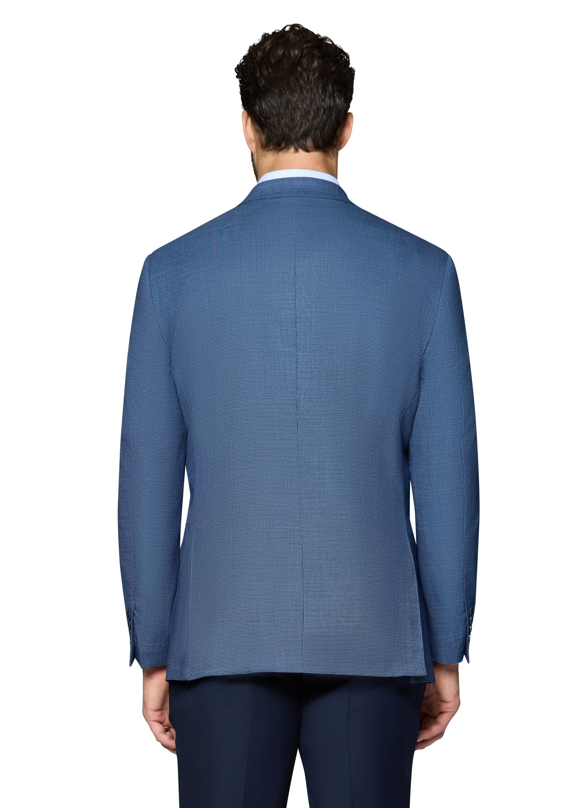 Berragamo Wool Sport Coat Modern Fit - Blue Check