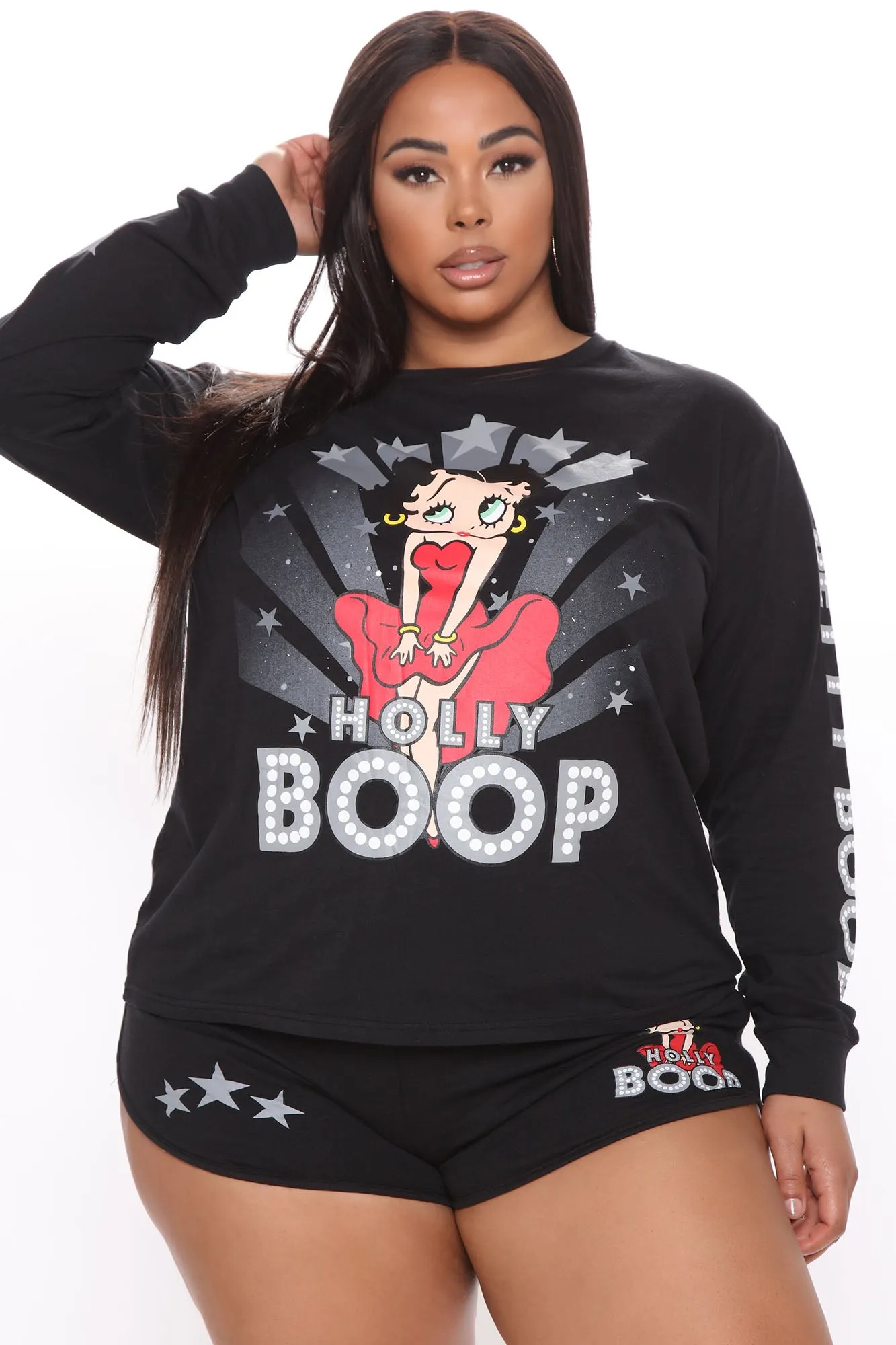 Betty Boop In Hollywood Top - Black