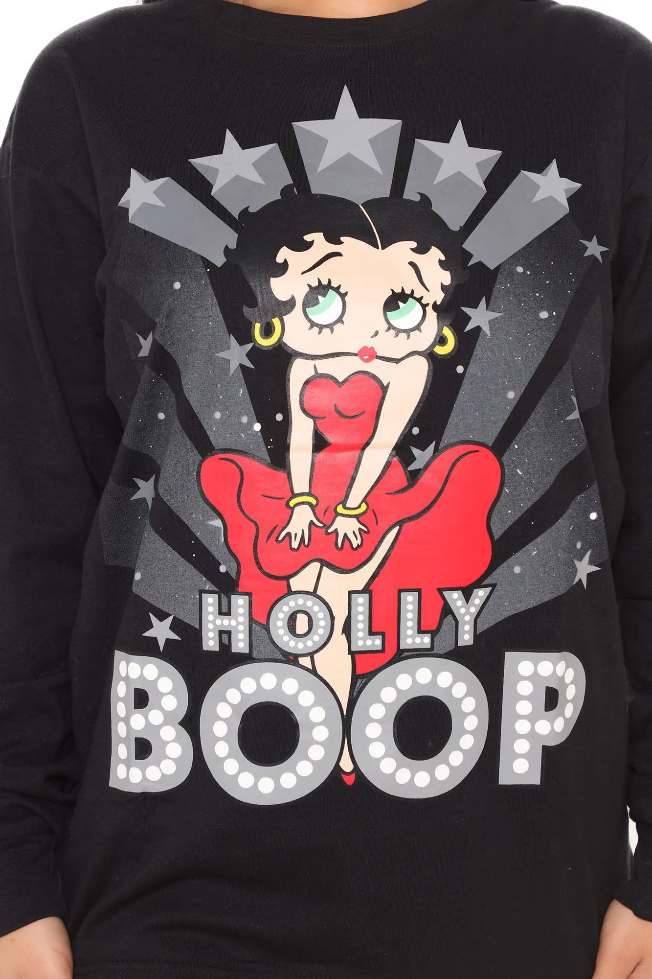 Betty Boop In Hollywood Top - Black