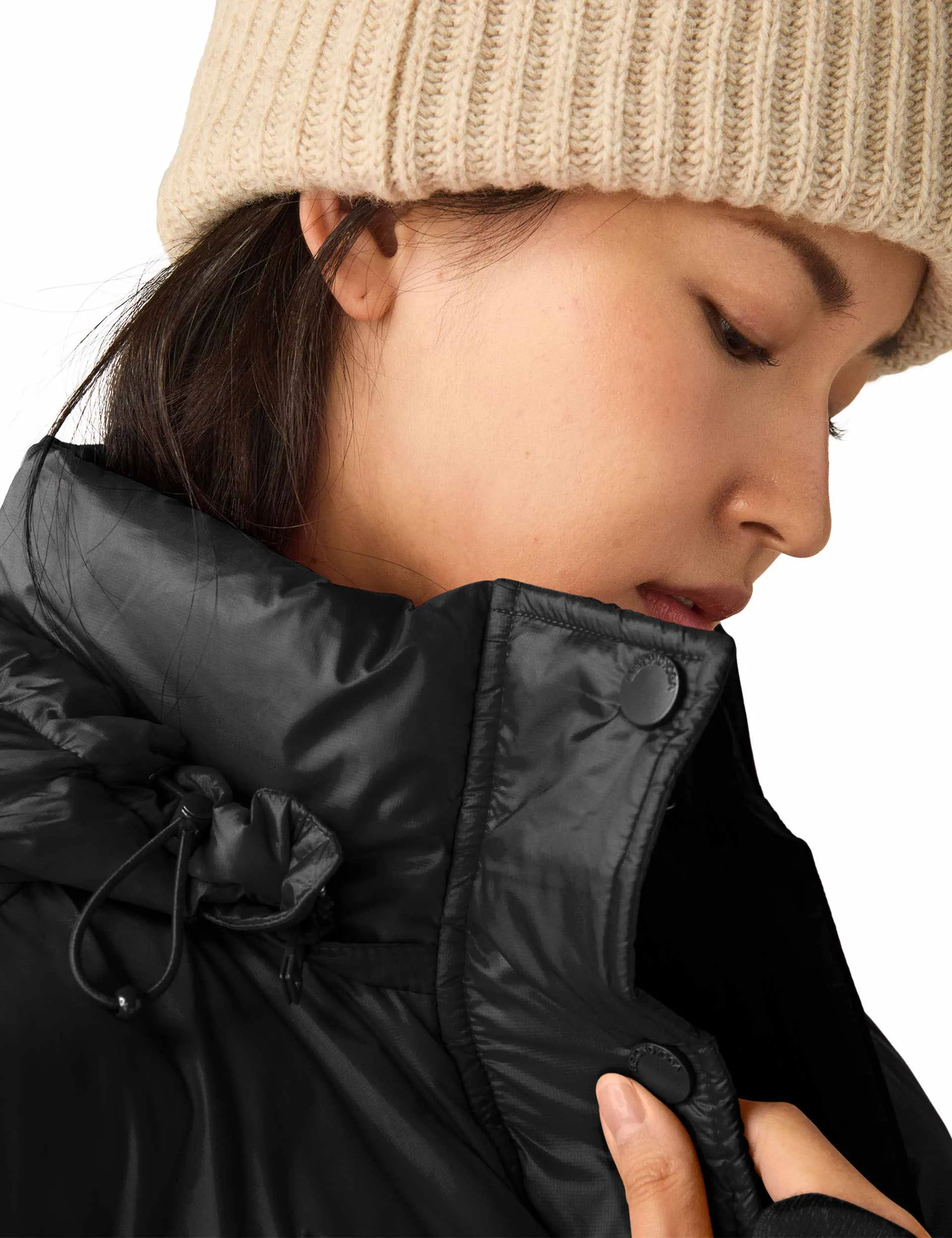 Big Cozy Hooded Puffer Jacket - Black