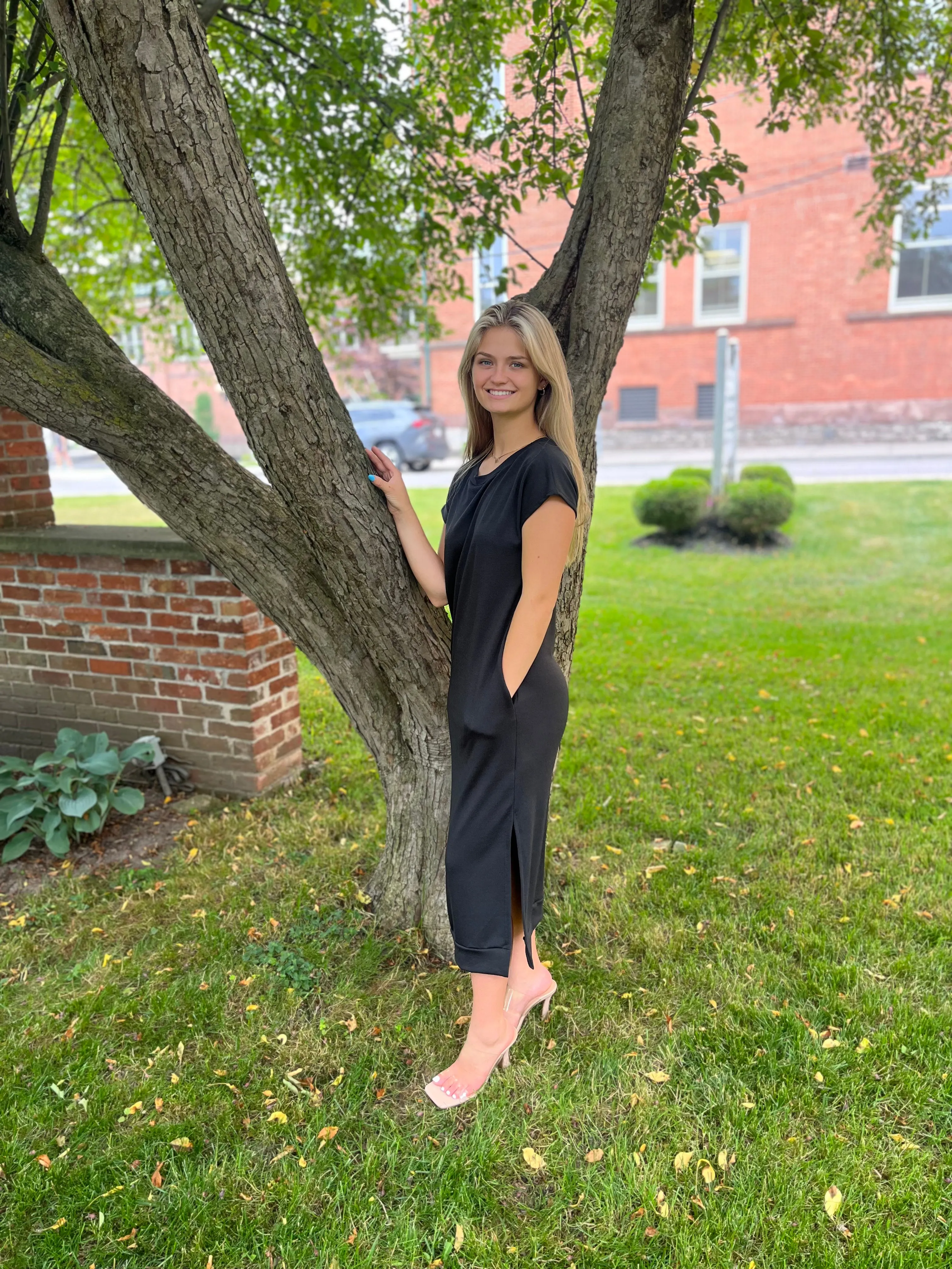 Black Shirt Dress