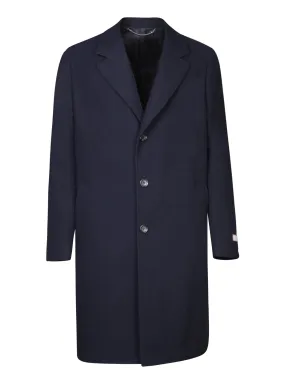 Blue Wool and Cashmere Coat