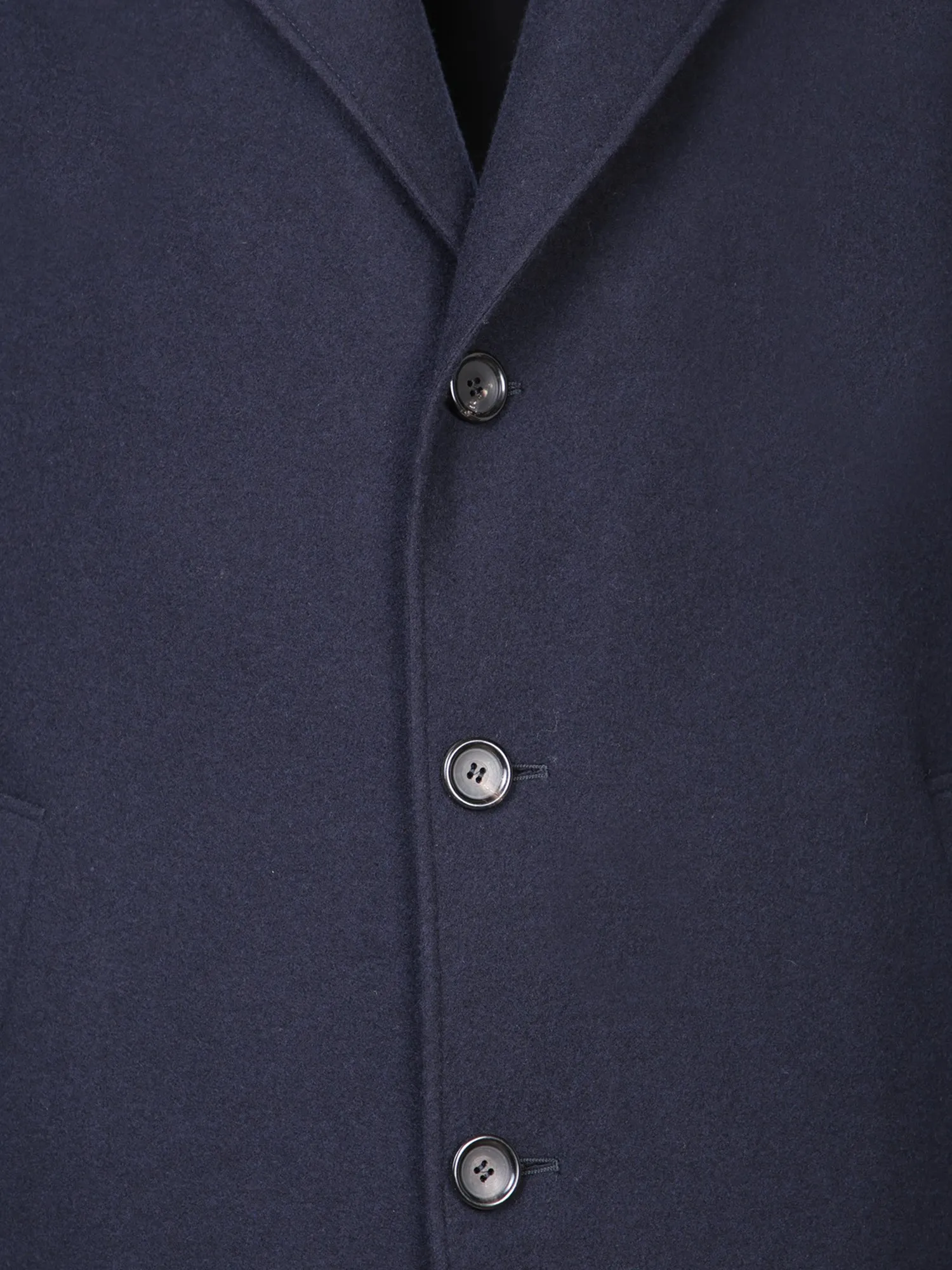 Blue Wool and Cashmere Coat