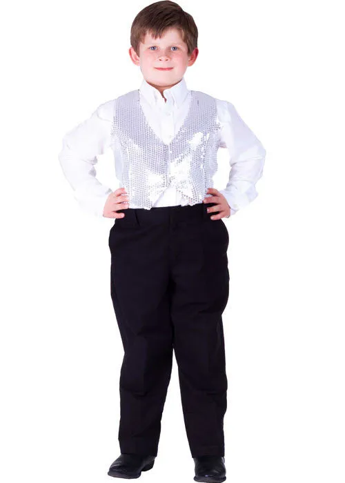 Boys Sequined Vest - Various Colors