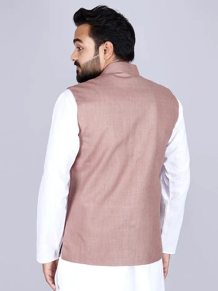 Brown Sugar Handwoven Cotton Modi Jacket