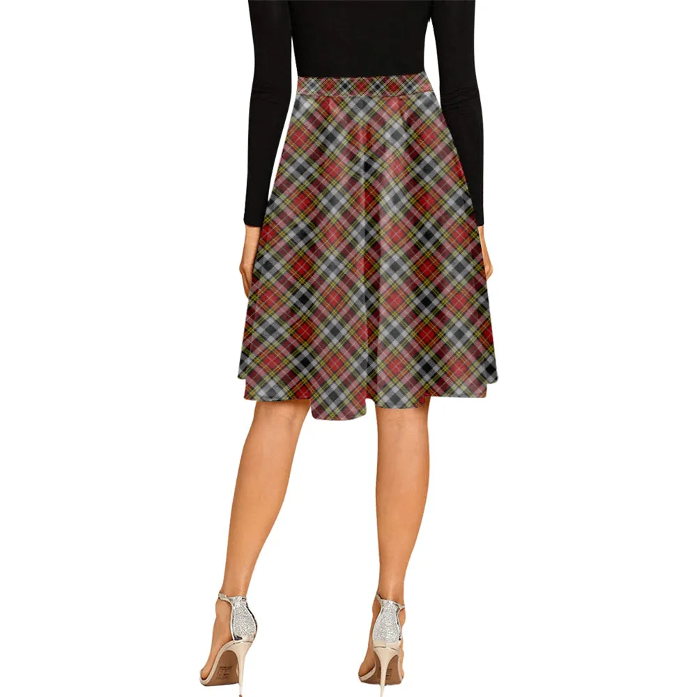 Buchanan Old Dress Tartan Melete Pleated Midi Skirt