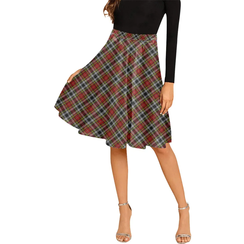 Buchanan Old Dress Tartan Melete Pleated Midi Skirt