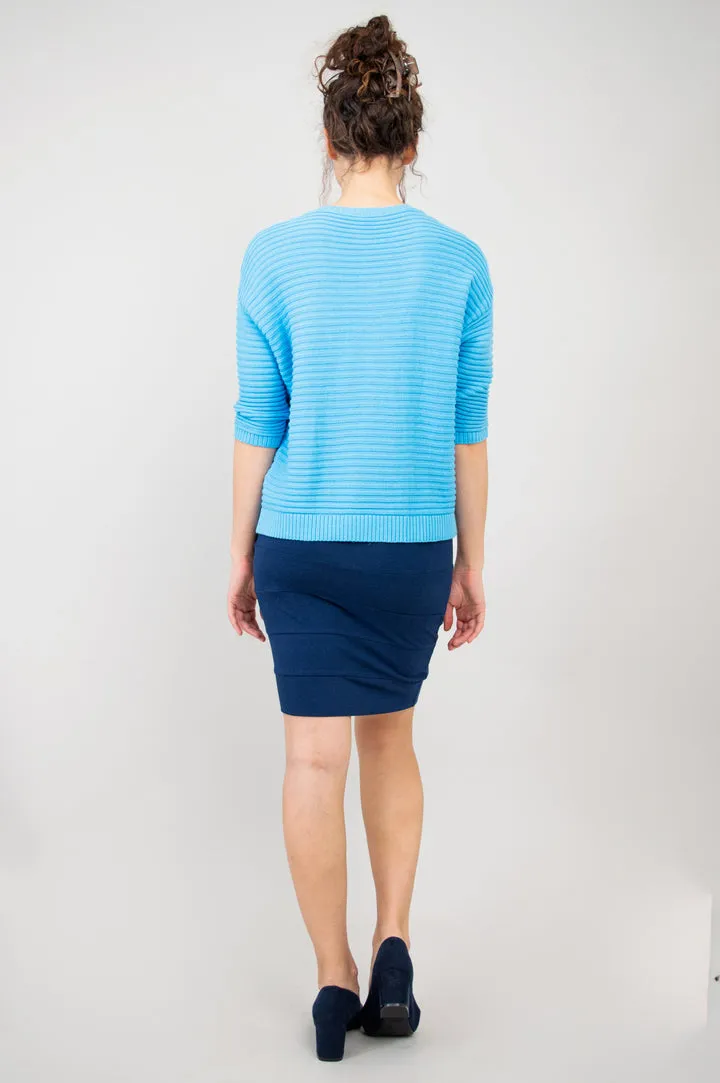 Cami Sweater - Natural/Blue