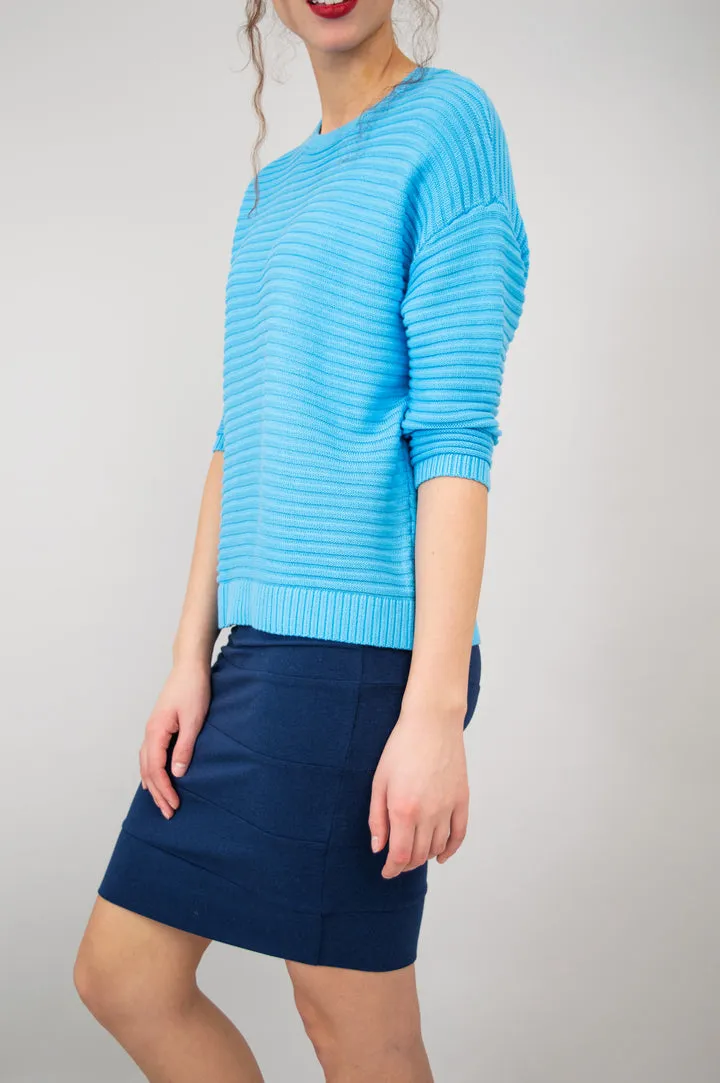 Cami Sweater - Natural/Blue