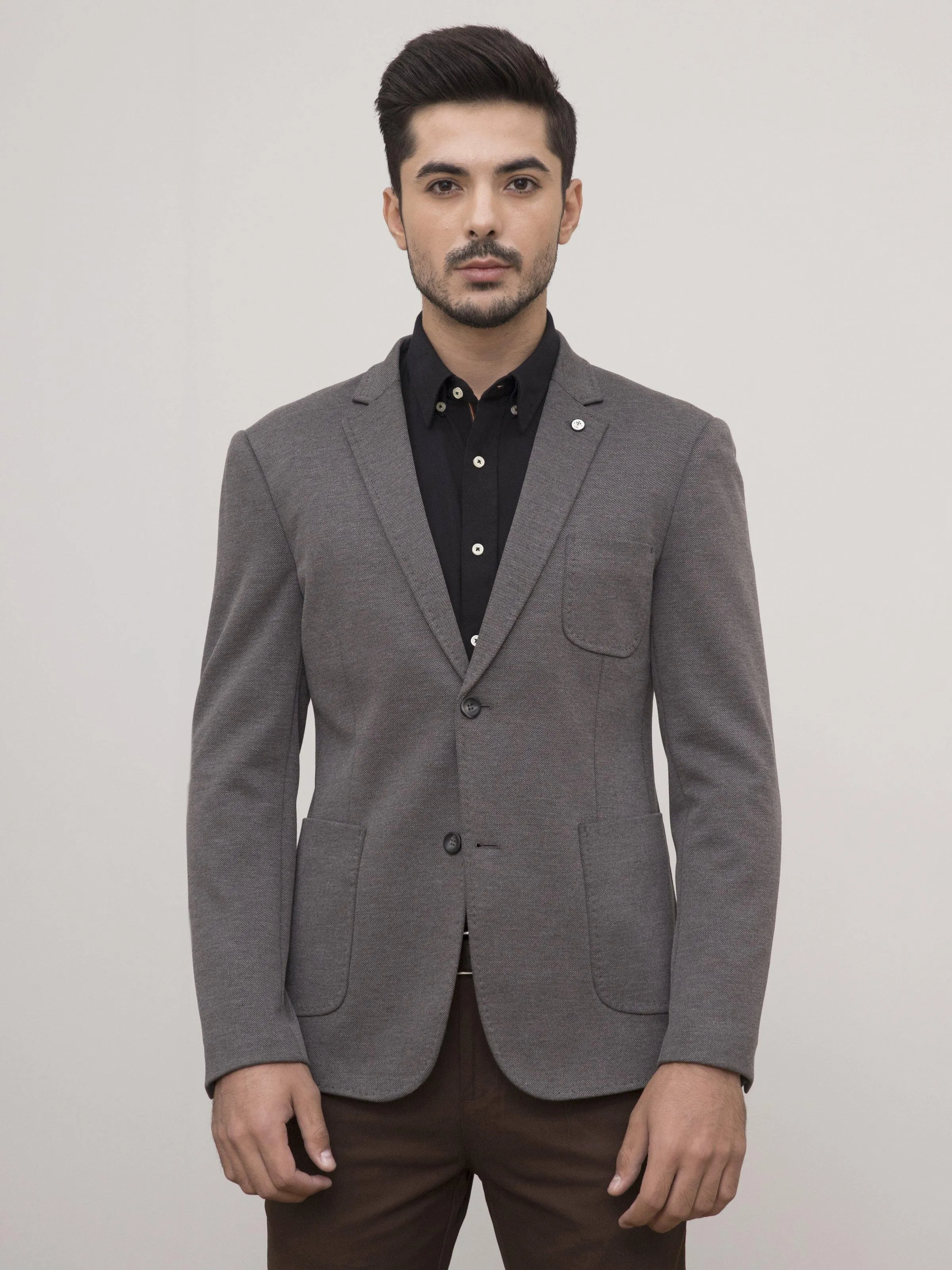 CASUAL COAT SLIM FIT GREY