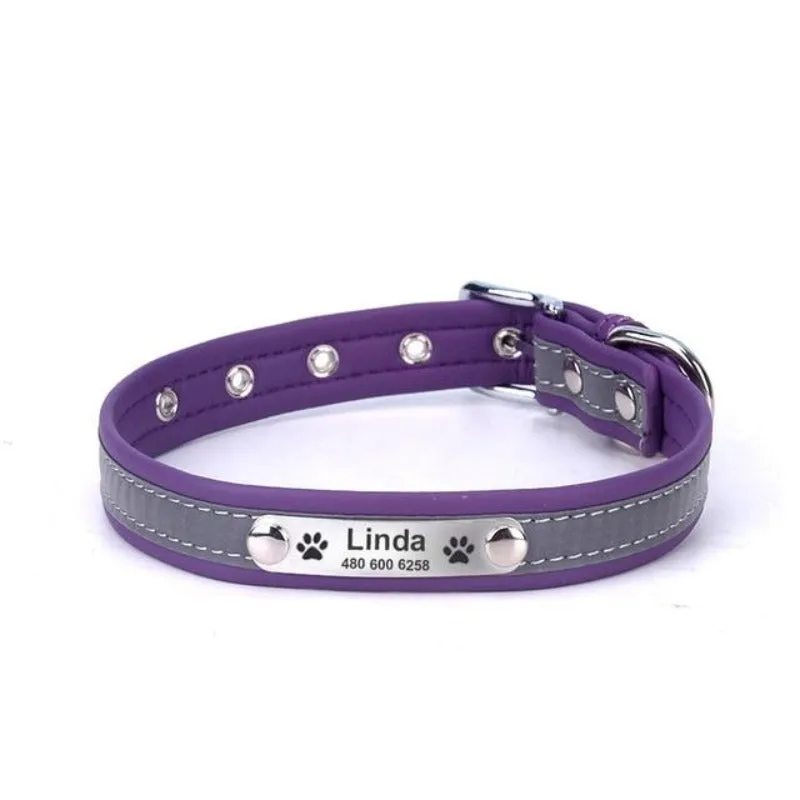 Cat Collar Personalized Custom Tag ID Engraving Name & Phone Adjustable