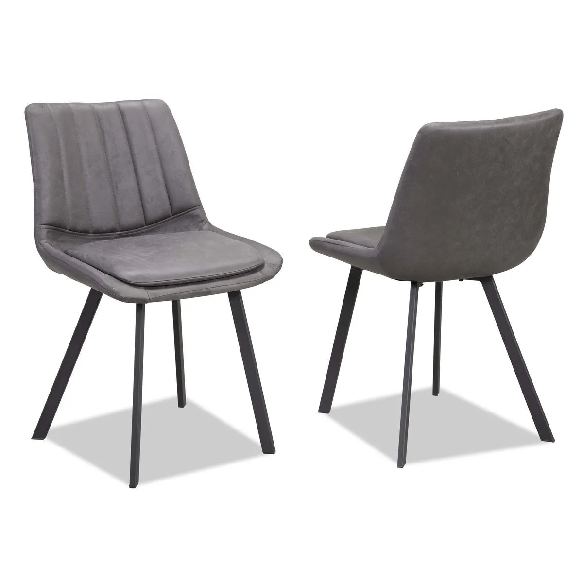 Charcoal Side Chairs - Set of 2 (Open Box)