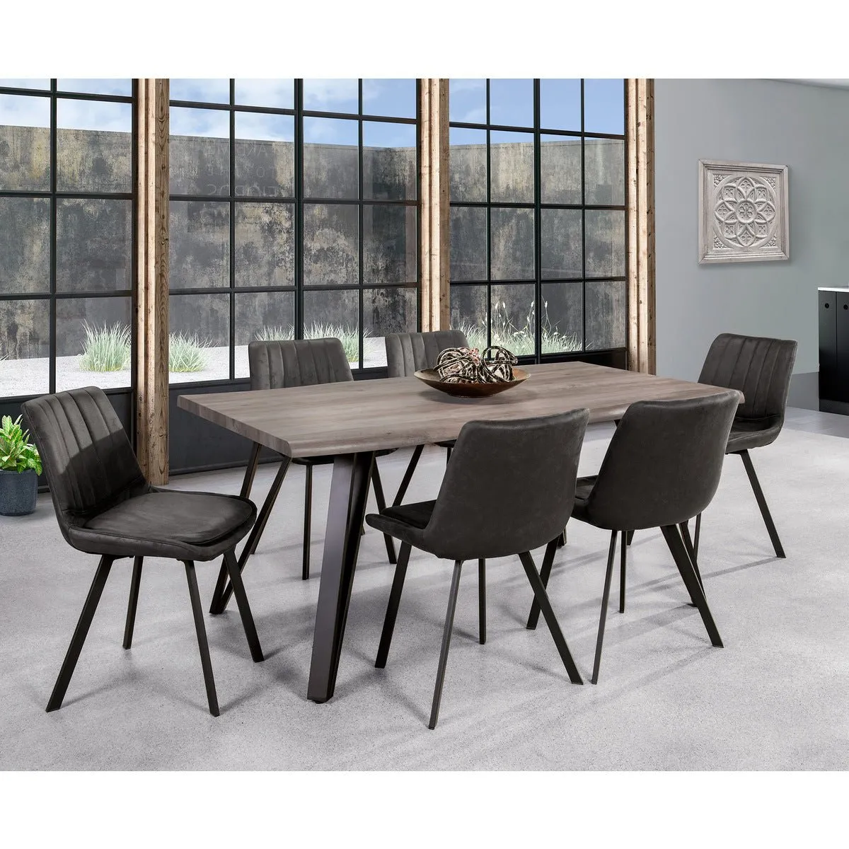 Charcoal Side Chairs - Set of 2 (Open Box)