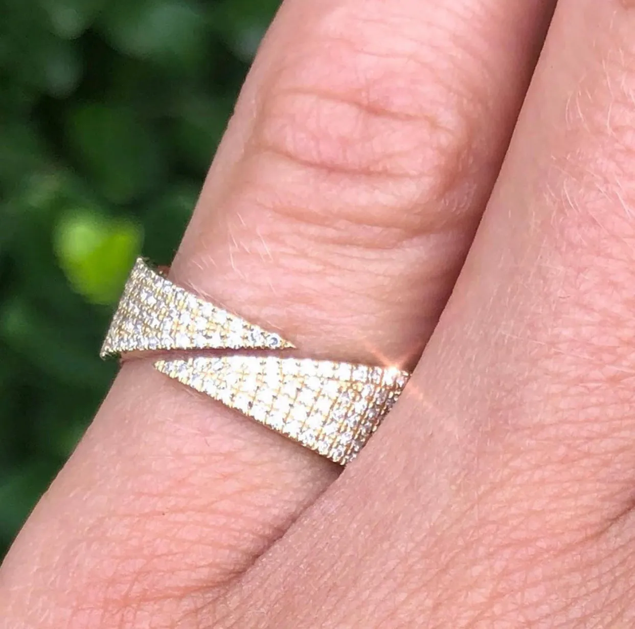 CORIE DIAMOND BOLD WRAP RING