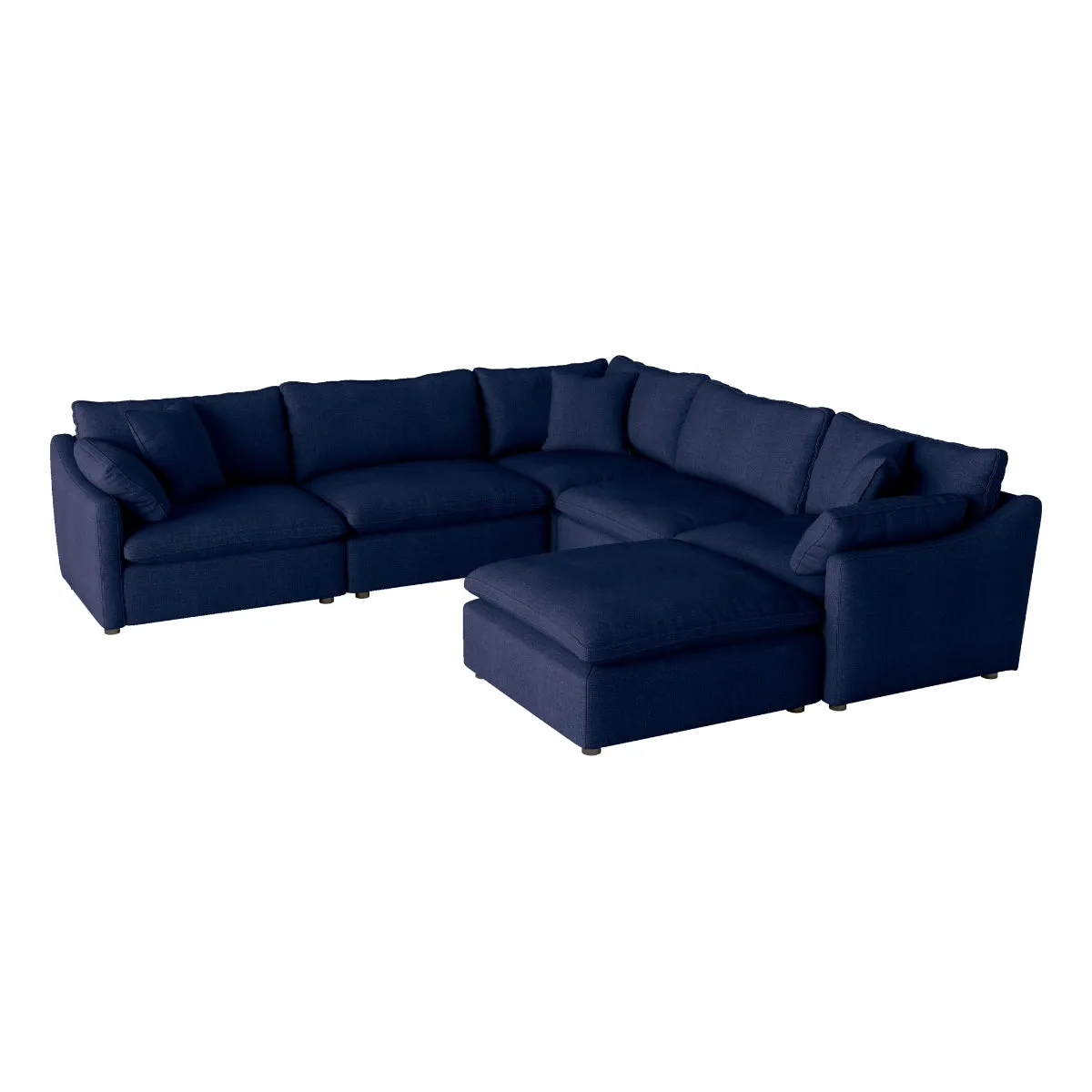 CozyHaven Navy Blue Velvet Accent Chair