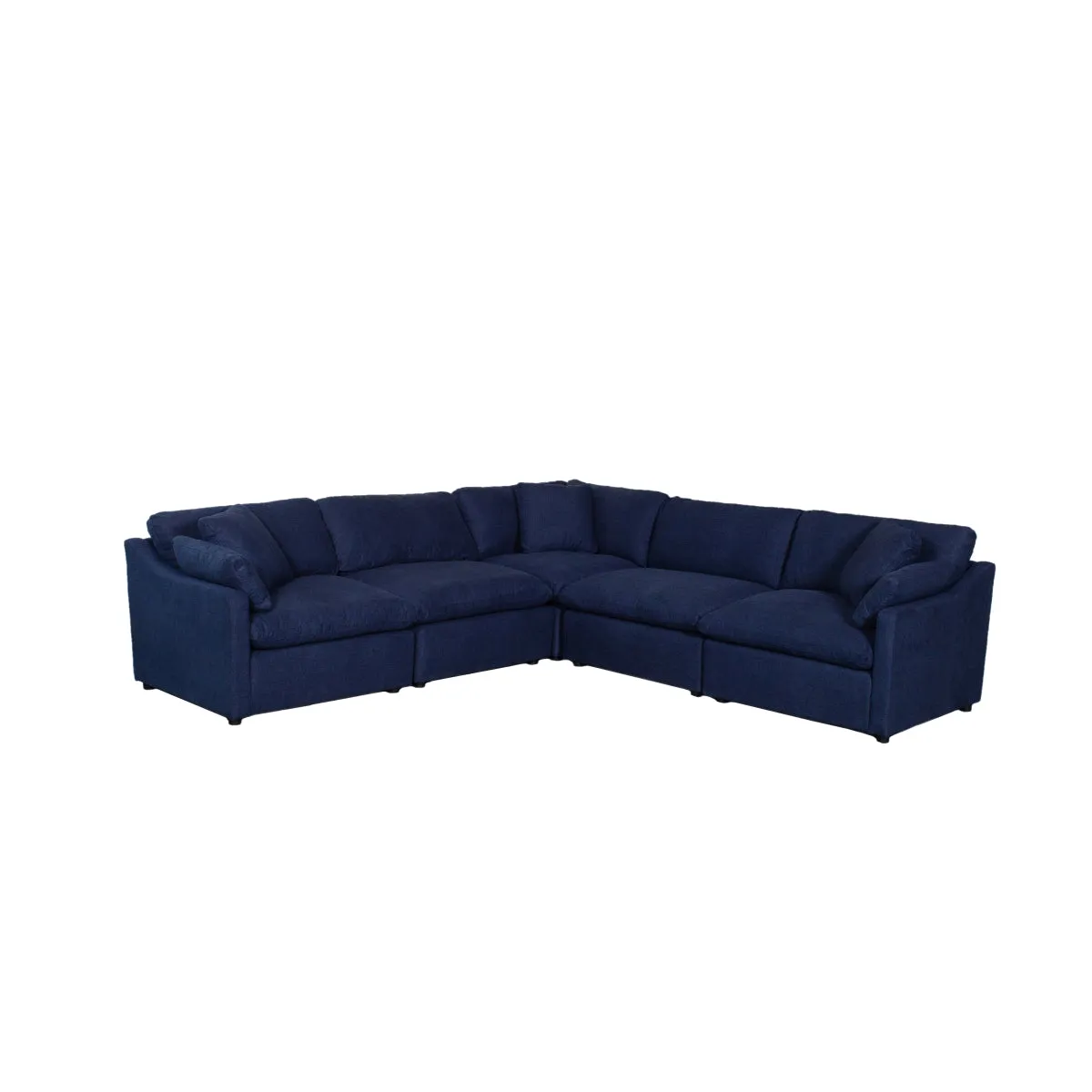 CozyHaven Navy Blue Velvet Accent Chair