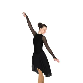 D22017P Competition Figure Skating High Neck Dance Dress PLAIN