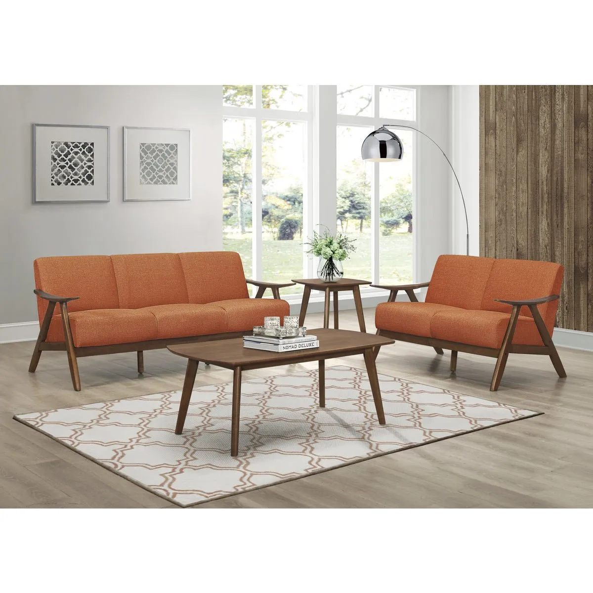 Damala Orange Love Seat