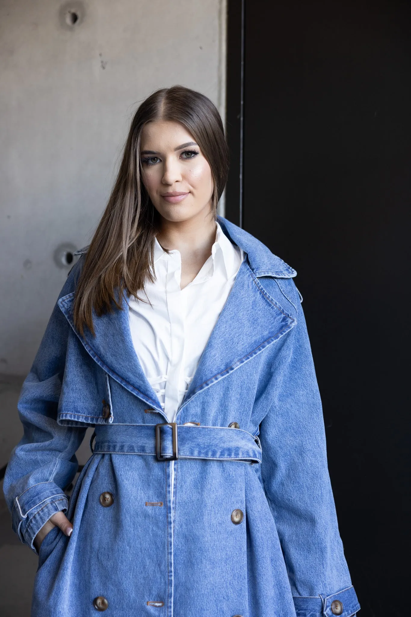 Denim Coat Trench