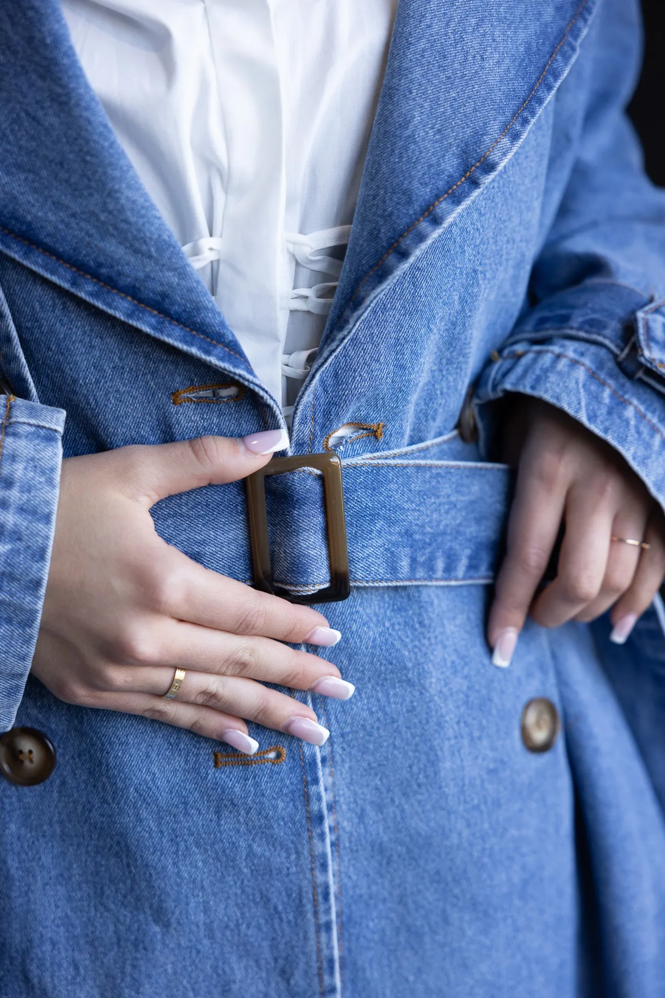 Denim Coat Trench