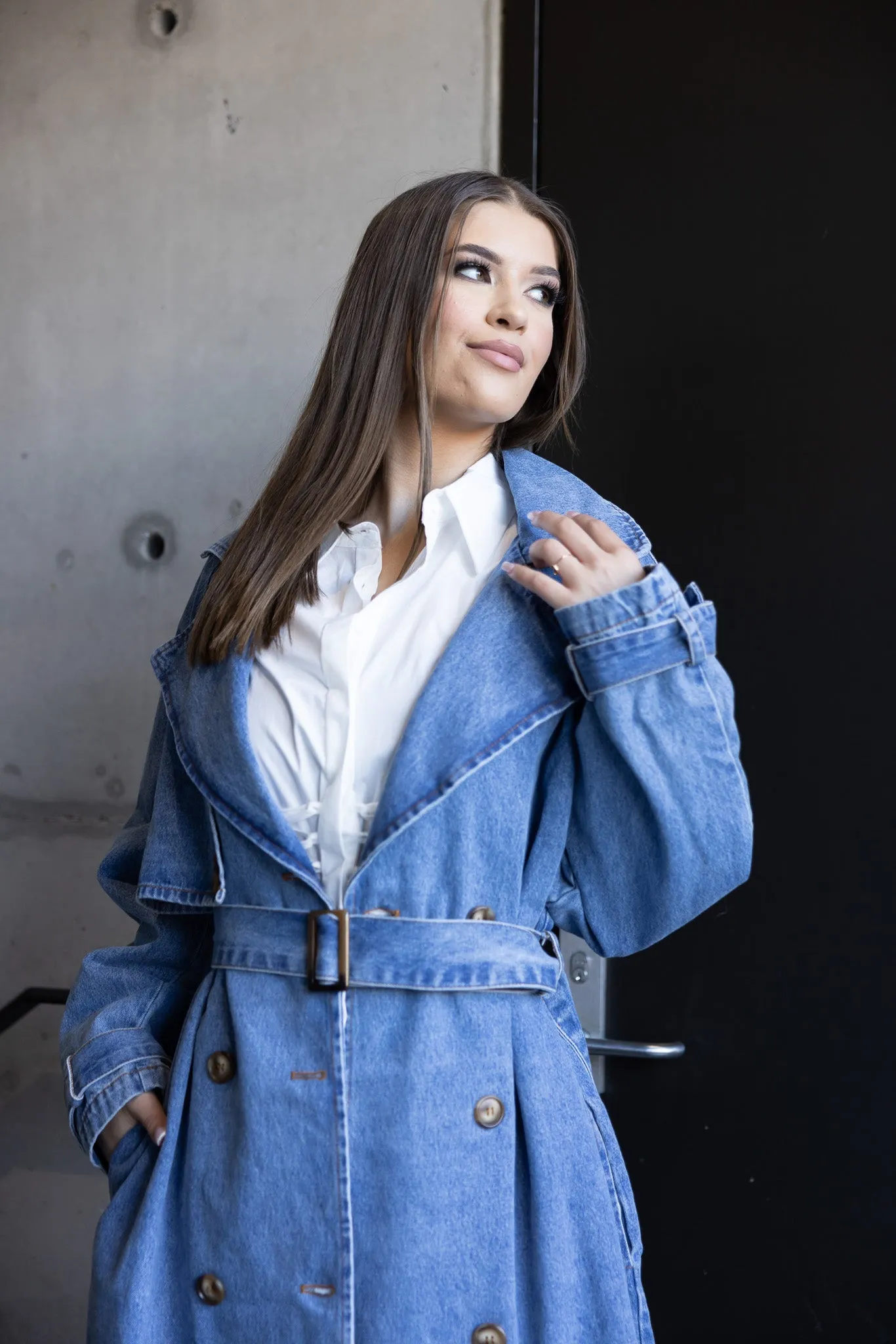 Denim Coat Trench