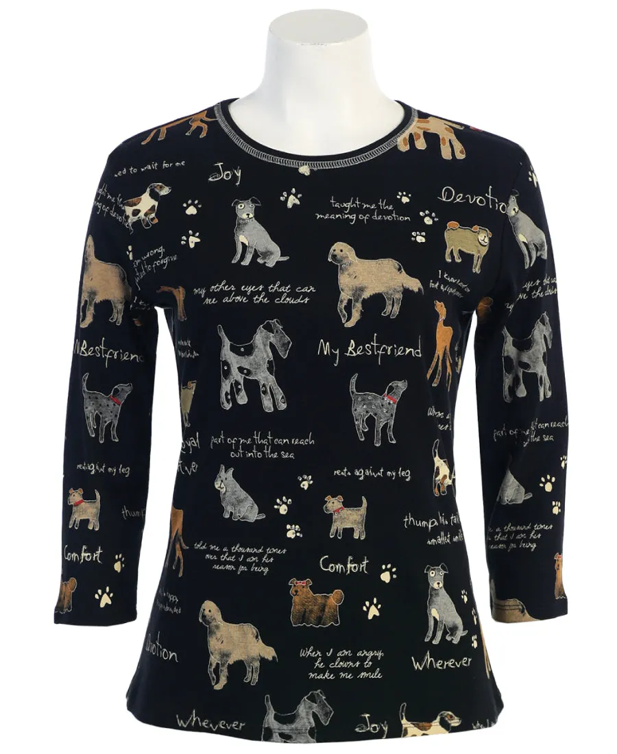 Dog Printed Top