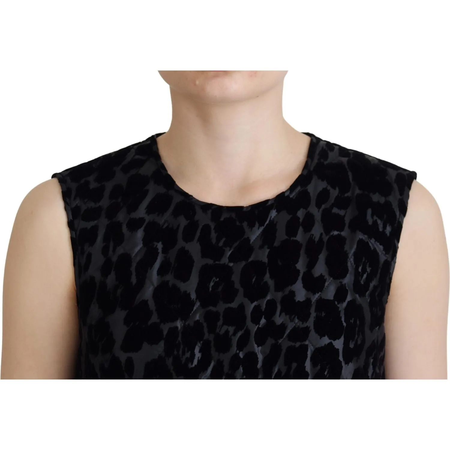 Dolce & Gabbana Elegant Leopard Pattern Mini Shift Dress