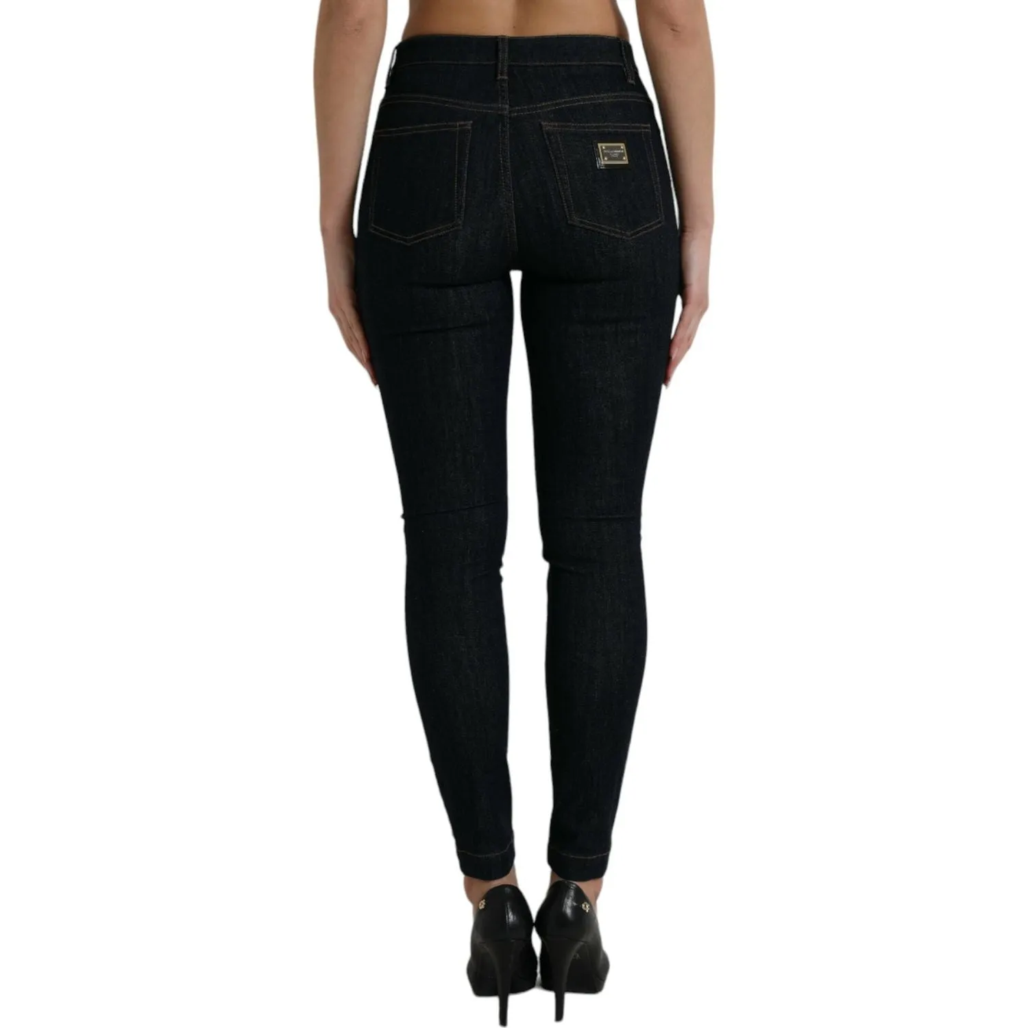 Dolce & Gabbana Sleek Mid-Waist Stretch Denim Jeans