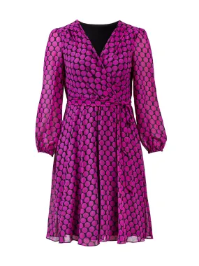 Dot Print Orchid Dress