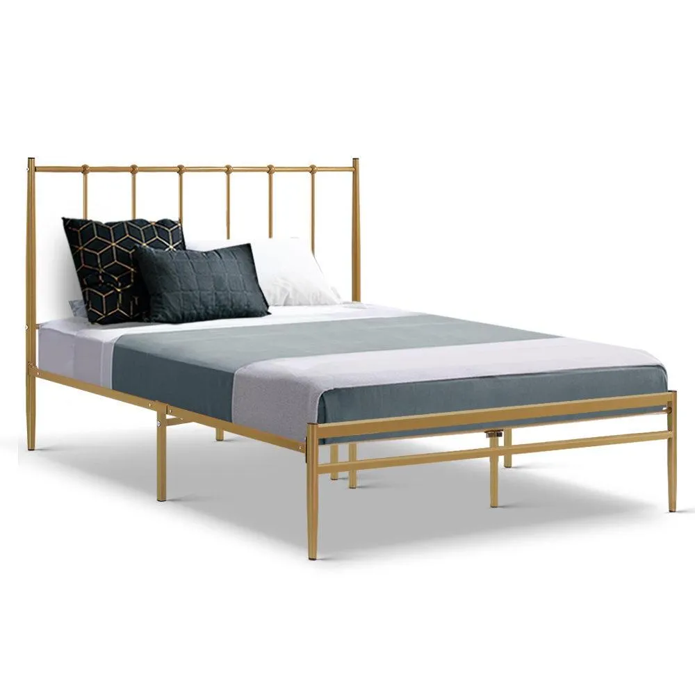 Double Package | Amor Bed Gold & Normay Series Pillow Top Mattress (Medium Firm)