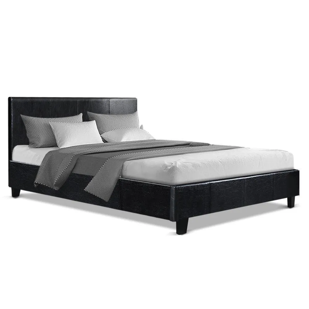 Double Package | Coogee Bed Black & Normay Series Pillow Top Mattress (Medium Firm)