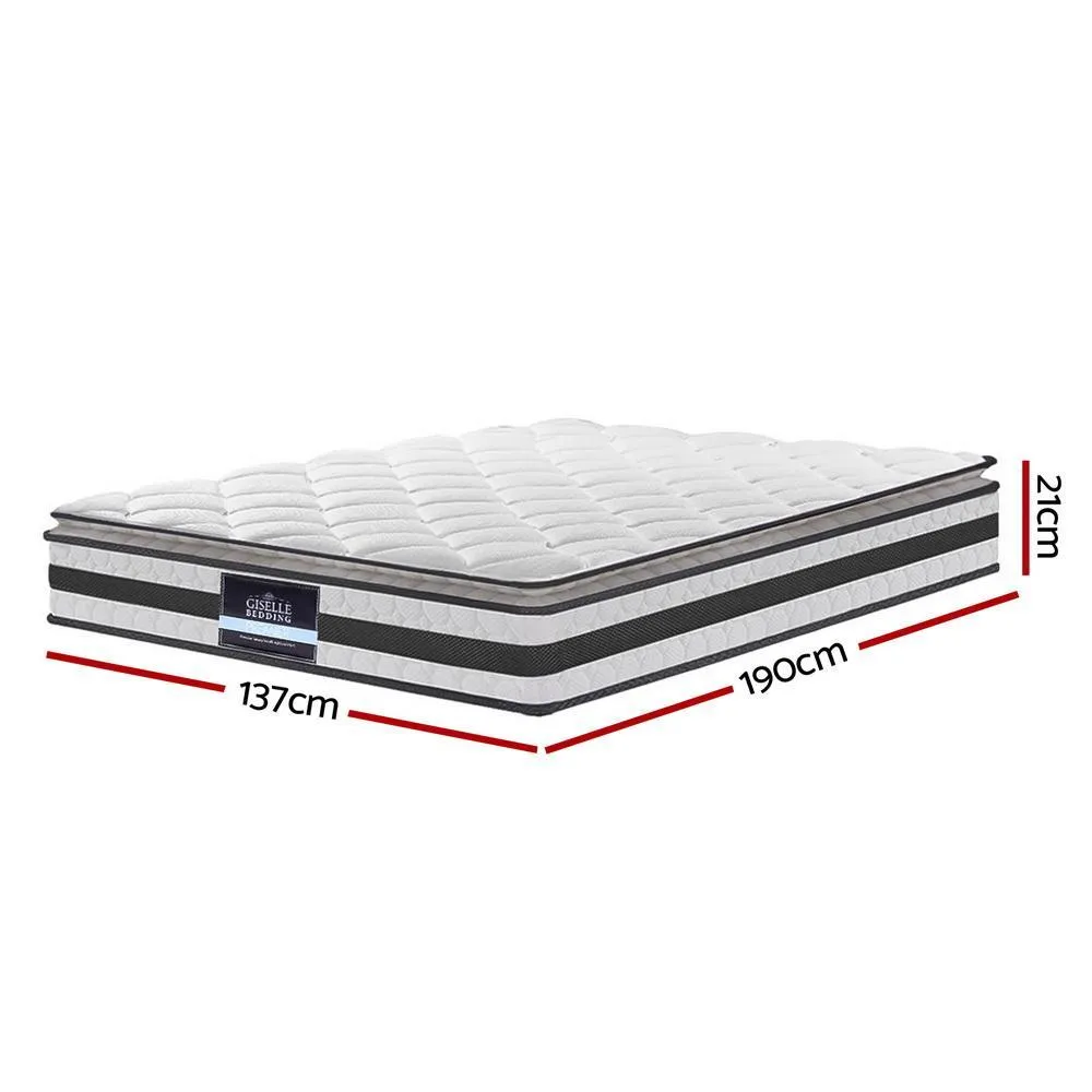 Double Package | Coogee Bed Black & Normay Series Pillow Top Mattress (Medium Firm)