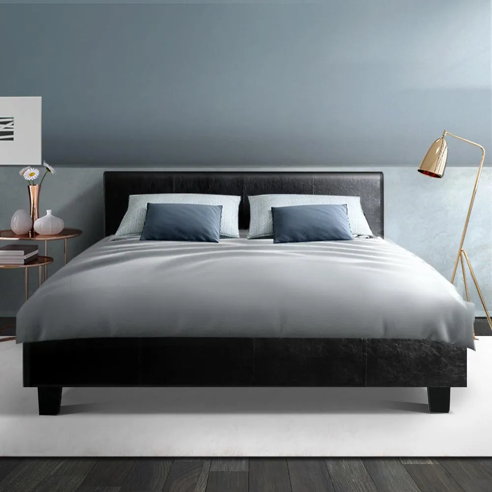 Double Package | Coogee Bed Black & Normay Series Pillow Top Mattress (Medium Firm)